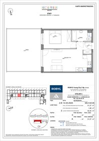 rzut mieszkanie na sprzedaż 41m2 mieszkanie Warszawa, Bemowo, Szeligowska