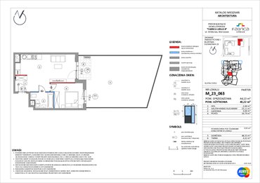 rzut mieszkanie na sprzedaż 43m2 mieszkanie Warszawa, Ursus, Silnikowa 25