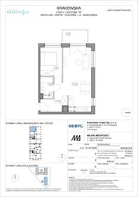 rzut mieszkanie na sprzedaż 48m2 mieszkanie Wrocław, Krzyki, Krakowska 112