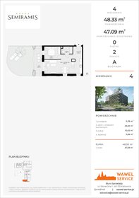 rzut mieszkanie na sprzedaż 48m2 mieszkanie Katowice, Bogucice - Dąbrówka Mała, Wiertnicza 32