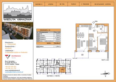 rzut mieszkanie na sprzedaż 50m2 mieszkanie Kraków, Krowodrza, Papierni Prądnickich 48
