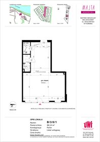 rzut lokal użytkowy na sprzedaż 88m2 lokal użytkowy Poznań, Rataje, ul. Klemensa Mikuły 1 i 3
