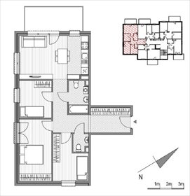 rzut mieszkanie na sprzedaż 72m2 mieszkanie Kraków, ul.Stawowa 242 i 242A