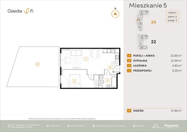 rzut mieszkanie na sprzedaż 48m2 mieszkanie Kraków, Rzemieślnicza 22-24