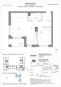 rzut mieszkanie na sprzedaż 49m2 mieszkanie Wrocław, Krzyki, Krakowska 112