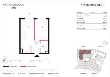 rzut mieszkanie na sprzedaż 39m2 mieszkanie Poznań, Winogrady, Naramowicka 100