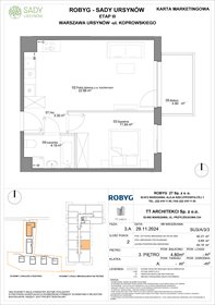 rzut mieszkanie na sprzedaż 42m2 mieszkanie Warszawa, Koprowskiego