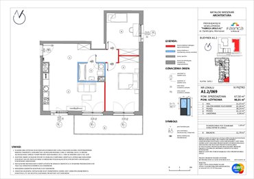 rzut mieszkanie na sprzedaż 66m2 mieszkanie Warszawa, Ursus, Silnikowa 25