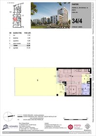 rzut mieszkanie na sprzedaż 33m2 mieszkanie Poznań, Komandoria, Świętego Michała 36