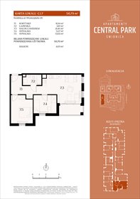 rzut mieszkanie na sprzedaż 57m2 mieszkanie Świdnica, Lipowa 14