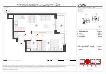 rzut mieszkanie na sprzedaż 40m2 mieszkanie Warszawa, Targówek, ul. Warszawski Świt