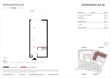 rzut mieszkanie na sprzedaż 38m2 mieszkanie Poznań, Winogrady, Naramowicka 100