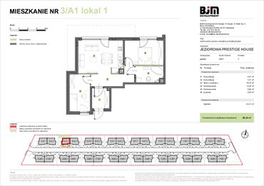 rzut mieszkanie na sprzedaż 58m2 mieszkanie Warszawa, Wawer, Jeziorowa