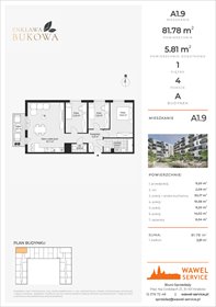 rzut mieszkanie na sprzedaż 82m2 mieszkanie PODGÓRZE, Bukowa