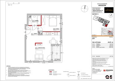 rzut mieszkanie na sprzedaż 44m2 mieszkanie Warszawa, Ursus, ul. Gierdziejewskiego 23