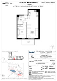 rzut mieszkanie na sprzedaż 45m2 mieszkanie Warszawa, Powstańców Śląskich