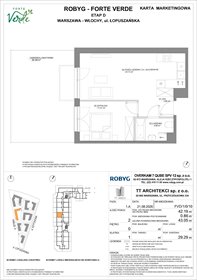 rzut mieszkanie na sprzedaż 42m2 mieszkanie Warszawa, Włochy, Łopuszańska 28