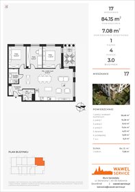 rzut mieszkanie na sprzedaż 84m2 mieszkanie Katowice, Bytkowska 107