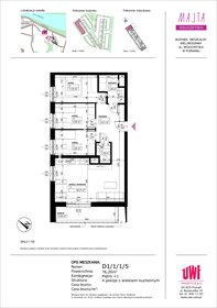 rzut mieszkanie na sprzedaż 76m2 mieszkanie Poznań, Rataje, ul. Klemensa Mikuły 1 i 3