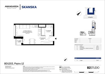 rzut mieszkanie na sprzedaż 29m2 mieszkanie Kraków, Prądnik Czerwony, Mogilska 126