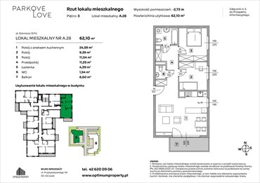rzut mieszkanie na sprzedaż 62m2 mieszkanie Łódź, Bałuty-Doły, ul. Górnicza 12/14