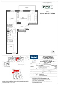 rzut mieszkanie na sprzedaż 62m2 mieszkanie Warszawa, Mokotów, Antoniewska