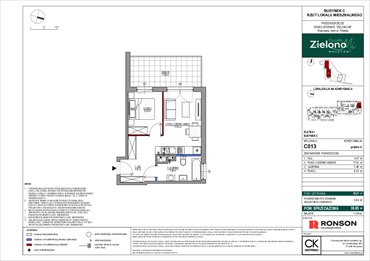 rzut mieszkanie na sprzedaż 36m2 mieszkanie Warszawa, Mokotów, ul. Polska 10