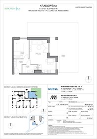 rzut mieszkanie na sprzedaż 46m2 mieszkanie Wrocław, Krzyki, Krakowska 112