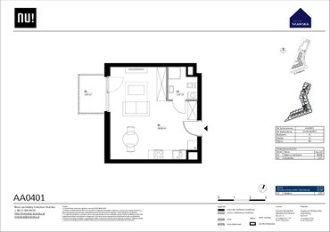 rzut mieszkanie na sprzedaż 30m2 mieszkanie Warszawa, Wola, Kolejowa