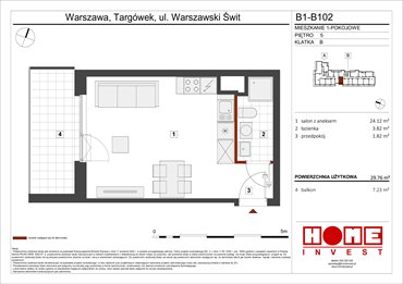 rzut mieszkanie na sprzedaż 30m2 mieszkanie Warszawa, Targówek, ul. Warszawski Świt 12