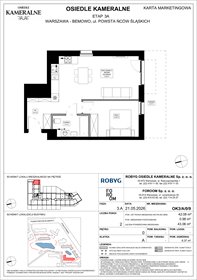 rzut mieszkanie na sprzedaż 42m2 mieszkanie Warszawa, Powstańców Śląskich