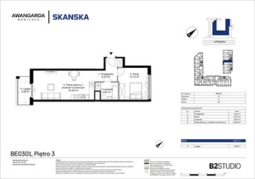 rzut mieszkanie na sprzedaż 48m2 mieszkanie Kraków, Prądnik Czerwony, Mogilska 126