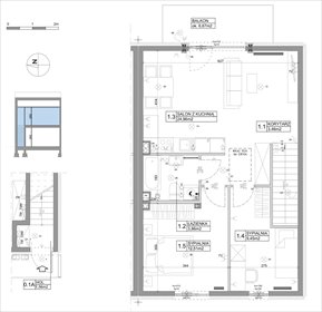 rzut dom na sprzedaż 62m2 dom Łódź, Górna, Pabianicka