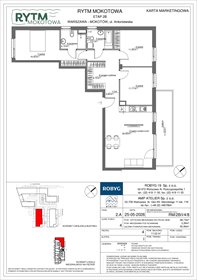 rzut mieszkanie na sprzedaż 89m2 mieszkanie Warszawa, Mokotów, Antoniewska 3B