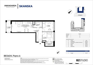 rzut mieszkanie na sprzedaż 64m2 mieszkanie Kraków, Prądnik Czerwony, Mogilska 126