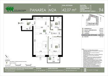 rzut mieszkanie na sprzedaż 42m2 mieszkanie Warszawa, Ursus, Ryżowa