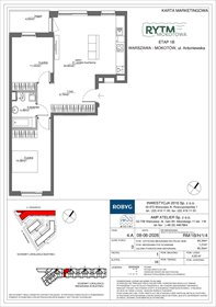 rzut mieszkanie na sprzedaż 64m2 mieszkanie Warszawa, Mokotów, Antoniewska 3B
