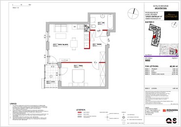 rzut mieszkanie na sprzedaż 46m2 mieszkanie Warszawa, Ursus, ul. Gierdziejewskiego 23
