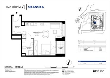 rzut mieszkanie na sprzedaż 41m2 mieszkanie Kraków, Krowodrza, ul. Mazowiecka 21