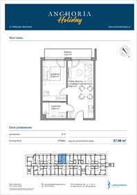 rzut mieszkanie na sprzedaż 38m2 mieszkanie Mechelinki, Wielopole 36-38