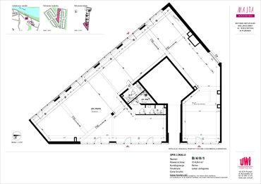 rzut lokal użytkowy na sprzedaż 355m2 lokal użytkowy Poznań, Rataje, ul. Klemensa Mikuły 1 i 3
