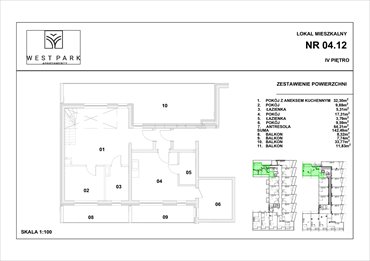 rzut mieszkanie na sprzedaż 74m2 mieszkanie Kołobrzeg, Wylotowa 6