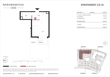 rzut mieszkanie na sprzedaż 44m2 mieszkanie Poznań, Winogrady, Naramowicka 100