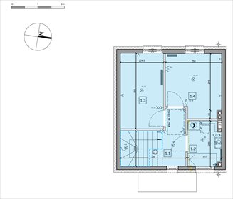 rzut dom na sprzedaż 59m2 dom Łódź, Górna, Zygmunta