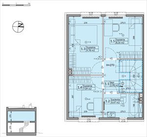 rzut dom na sprzedaż 73m2 dom Boryszew, Nadziei