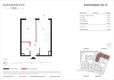 rzut mieszkanie na sprzedaż 39m2 mieszkanie Poznań, Winogrady, Naramowicka 100