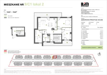 rzut mieszkanie na sprzedaż 87m2 mieszkanie Warszawa, Wawer, Jeziorowa