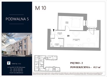 rzut mieszkanie na sprzedaż 41m2 mieszkanie Radom, Śródmieście, Podwalna 5