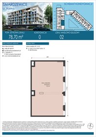 rzut mieszkanie na sprzedaż 79m2 mieszkanie SMARDZEWICE, WODNA