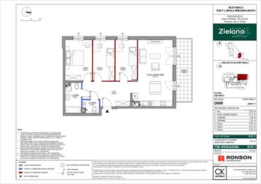 rzut mieszkanie na sprzedaż 81m2 mieszkanie Warszawa, Mokotów, ul. Polska 10